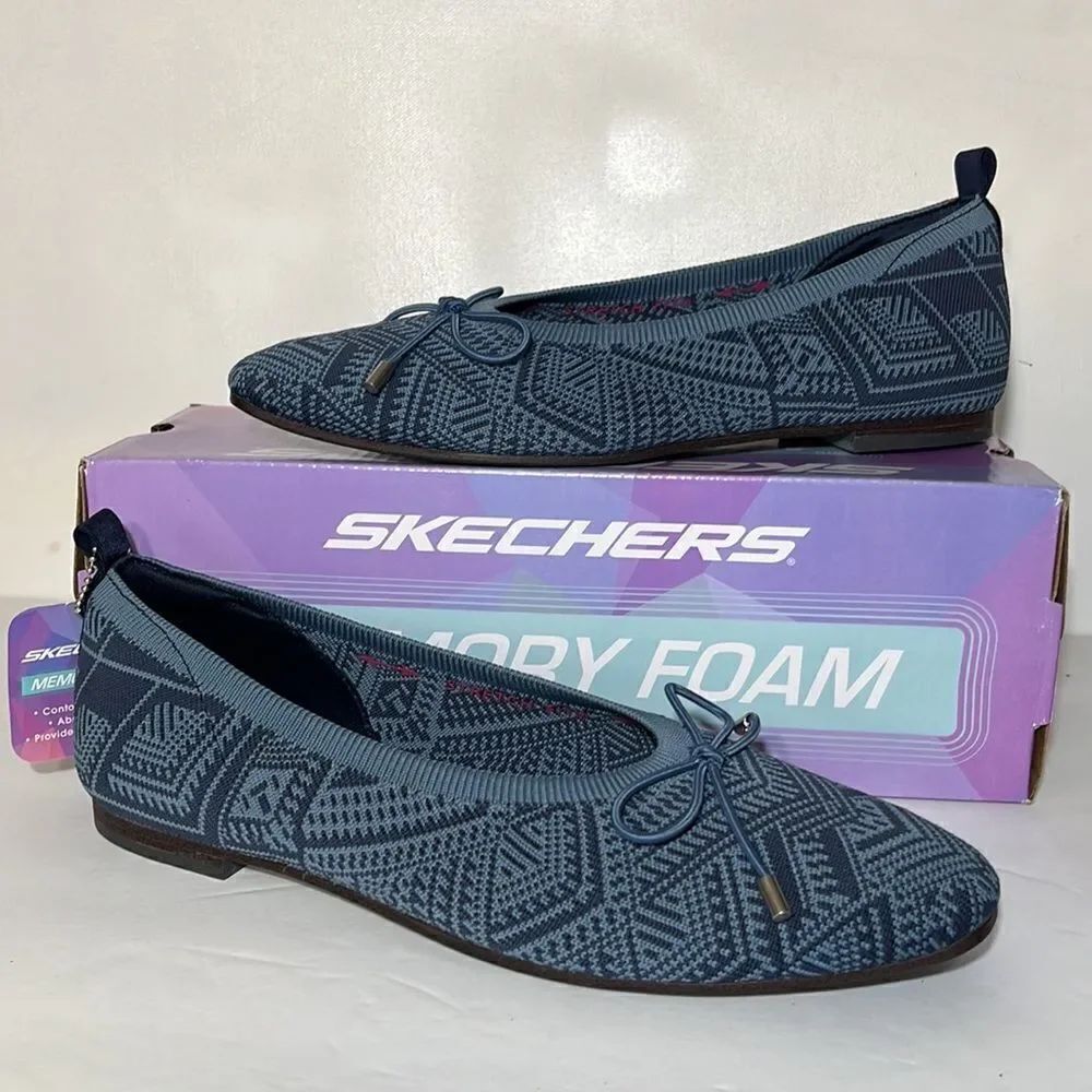 Skechers Cleo Snip Knit Vegan Skimmers - Sweet Class